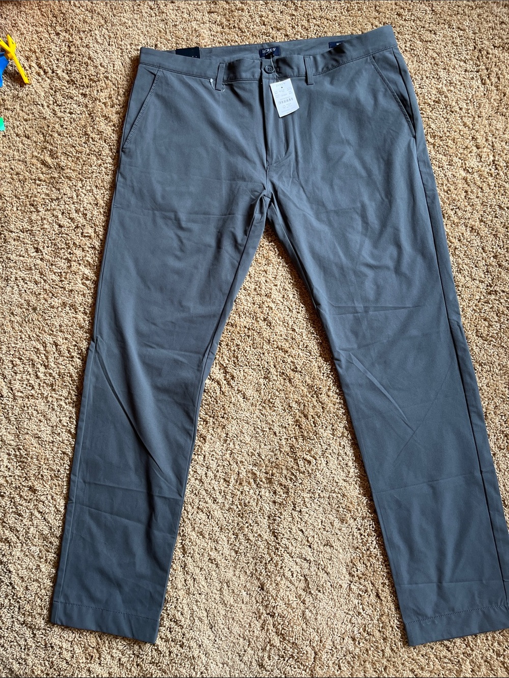 NWT, J. Crew Flex Slim grey pants, w36, L32